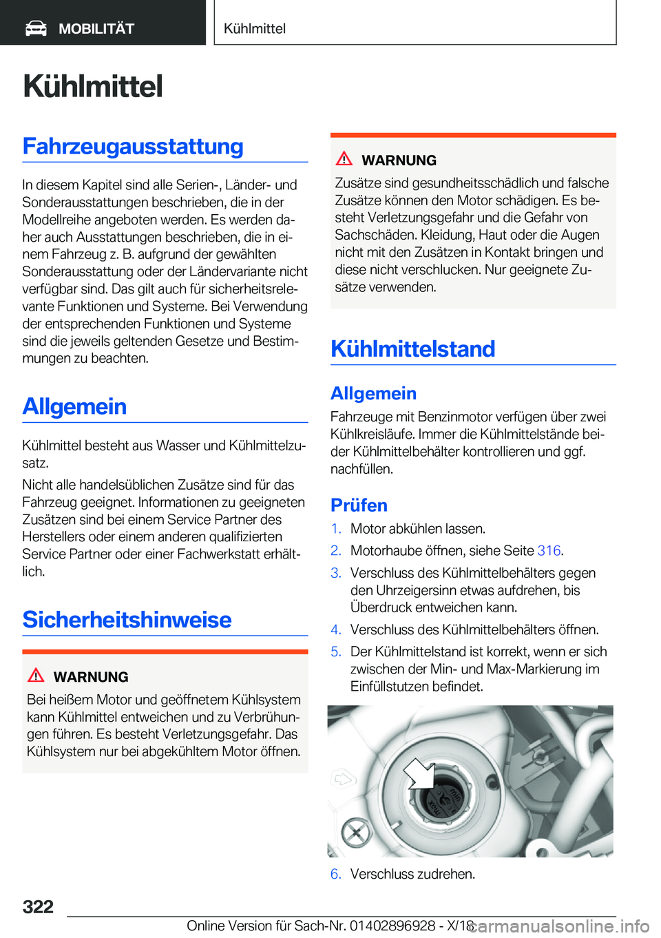BMW 3 SERIES 2019  Betriebsanleitungen (in German) �K�
