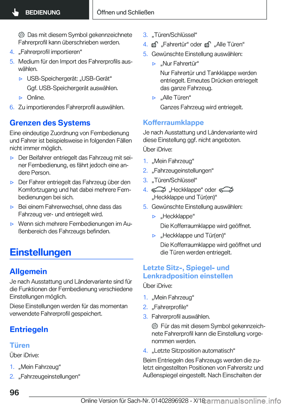 BMW 3 SERIES 2019  Betriebsanleitungen (in German) ���D�a�s��m�i�t��d�i�e�s�e�m��S�y�m�b�o�l��g�e�k�e�n�n�z�e�i�c�h�n�e�t�e
�F�a�h�r�e�r�p�r�o�f�i�l��k�a�n�n��