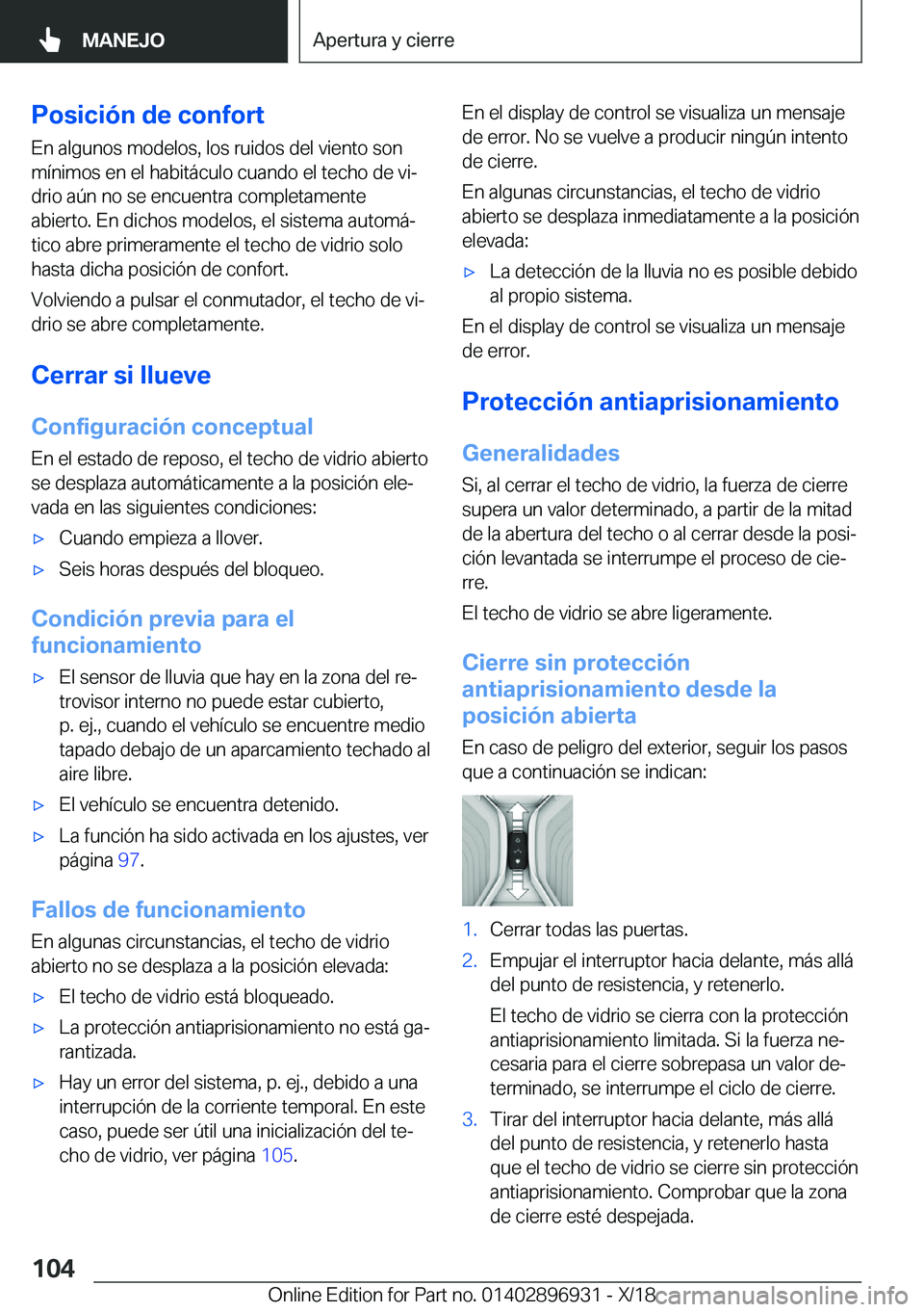 BMW 3 SERIES 2019  Manuales de Empleo (in Spanish) �P�o�s�i�c�i�