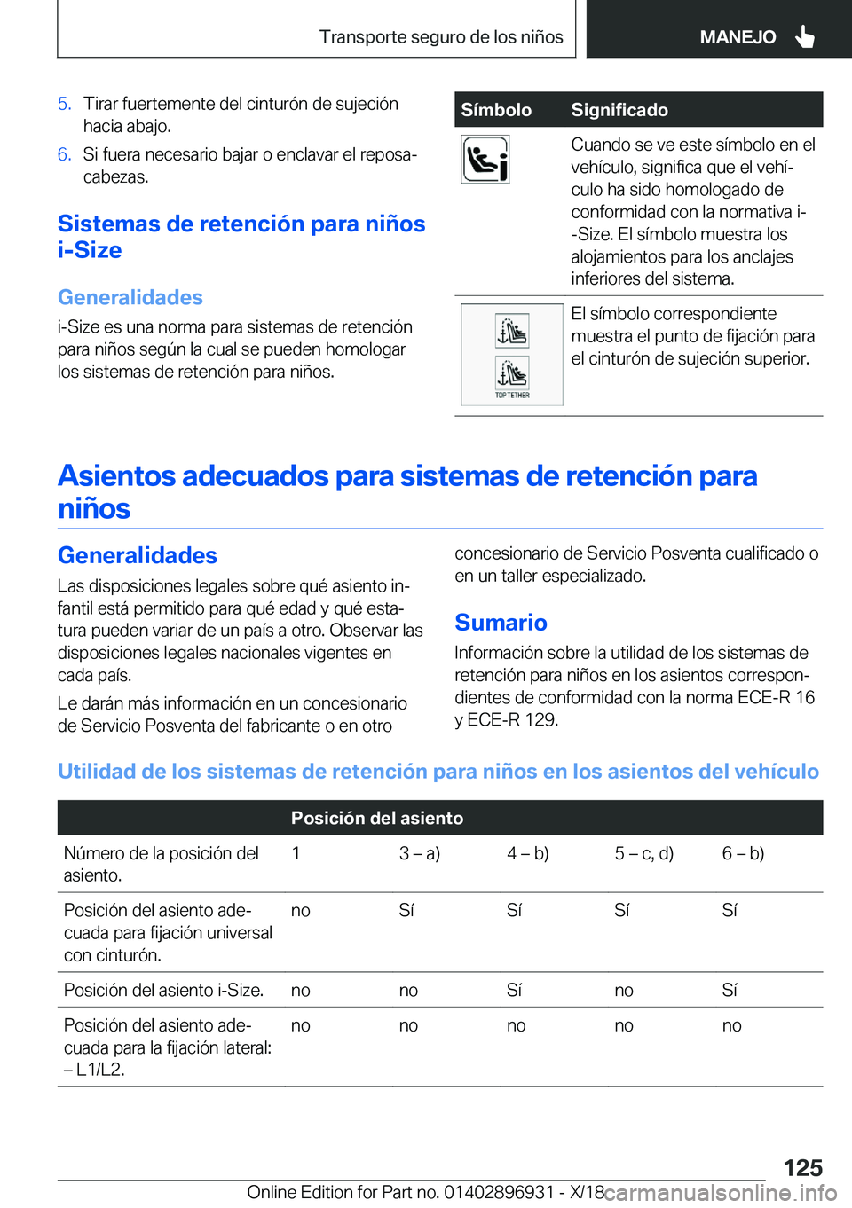BMW 3 SERIES 2019  Manuales de Empleo (in Spanish) �5�.�T�i�r�a�r��f�u�e�r�t�e�m�e�n�t�e��d�e�l��c�i�n�t�u�r�