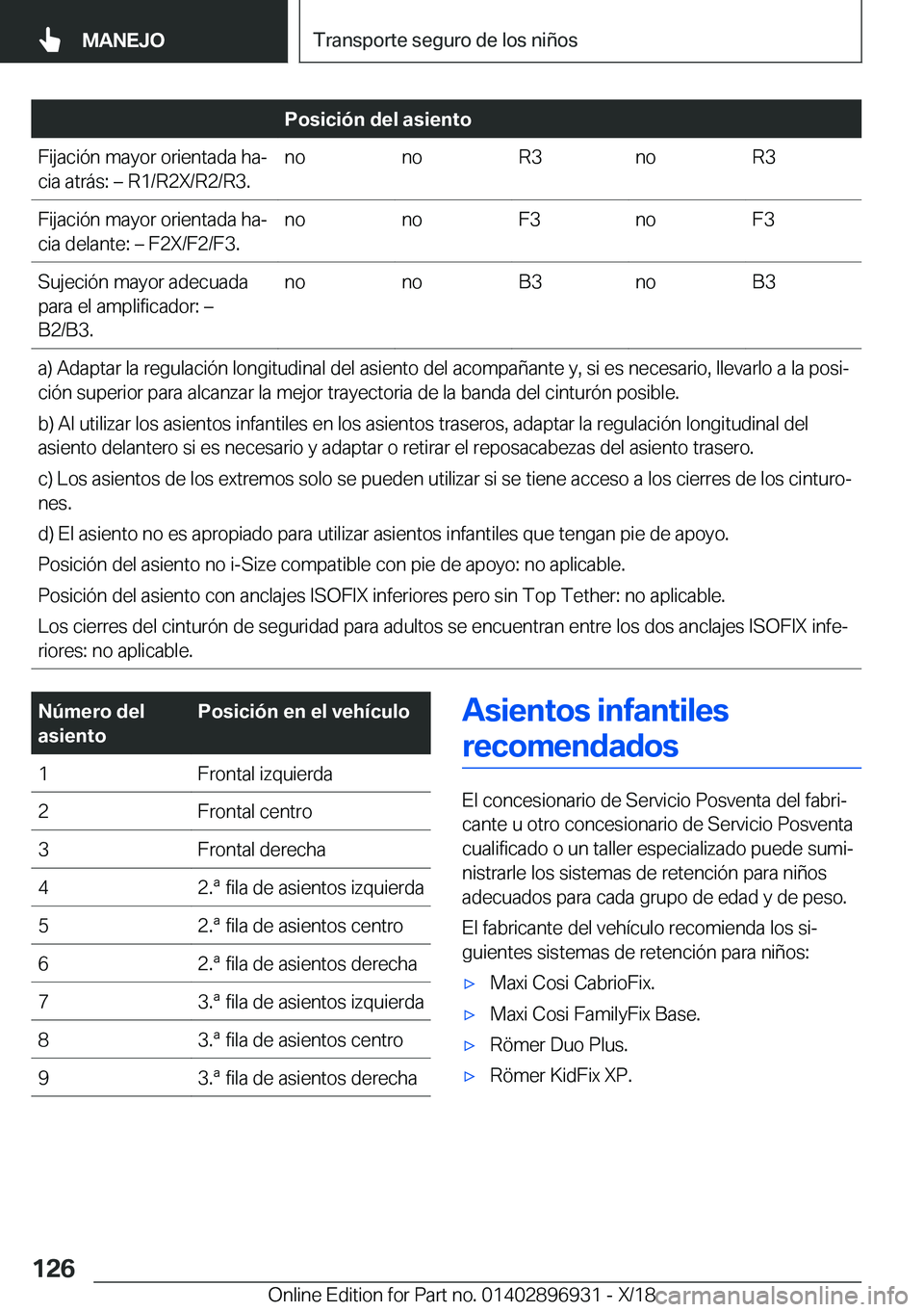 BMW 3 SERIES 2019  Manuales de Empleo (in Spanish) �P�o�s�i�c�i�