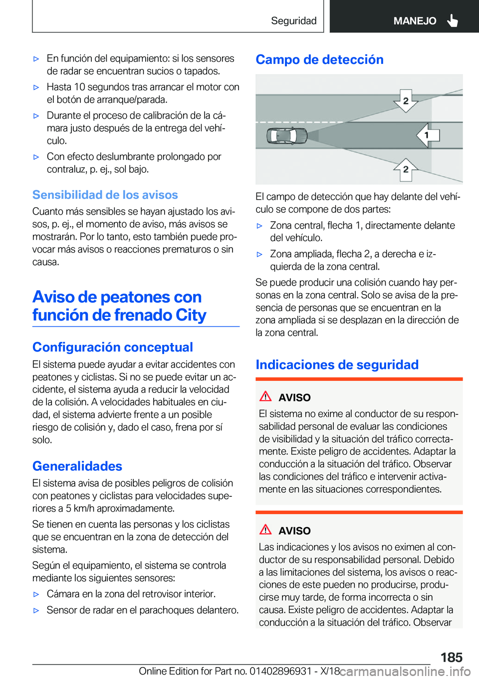 BMW 3 SERIES 2019  Manuales de Empleo (in Spanish) x�E�n��f�u�n�c�i�