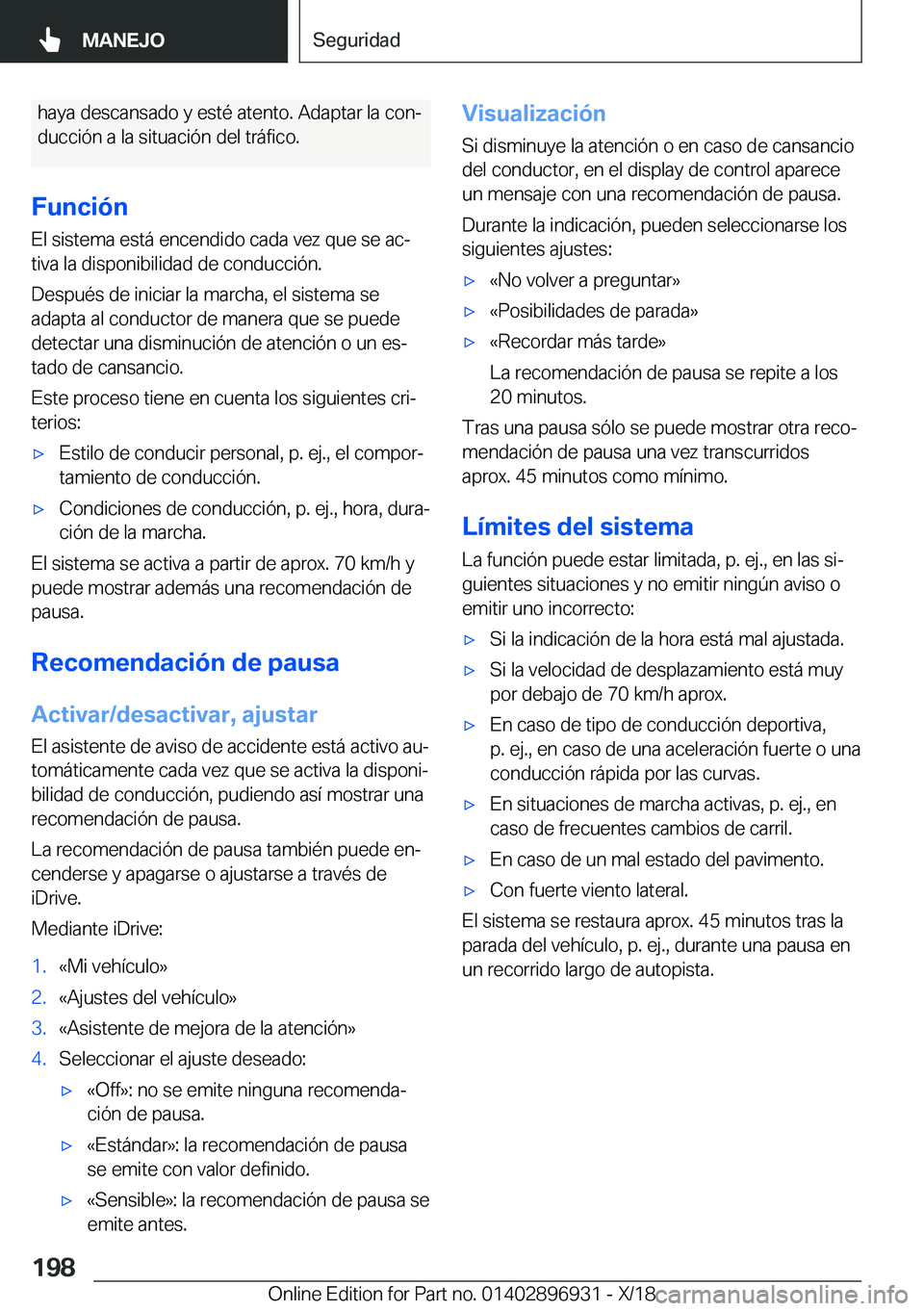 BMW 3 SERIES 2019  Manuales de Empleo (in Spanish) �h�a�y�a��d�e�s�c�a�n�s�a�d�o��y��e�s�t�