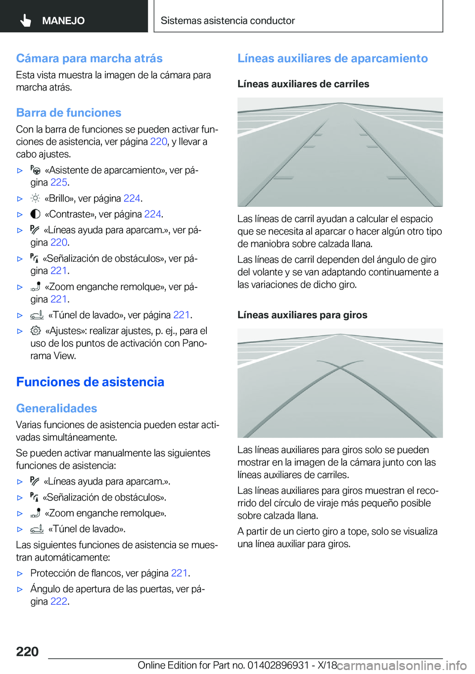 BMW 3 SERIES 2019  Manuales de Empleo (in Spanish) �C�