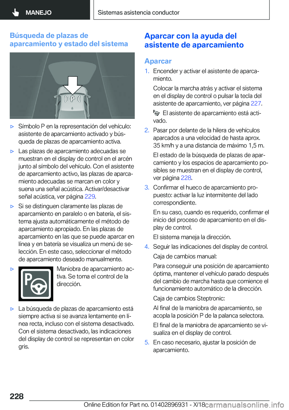 BMW 3 SERIES 2019  Manuales de Empleo (in Spanish) �B�