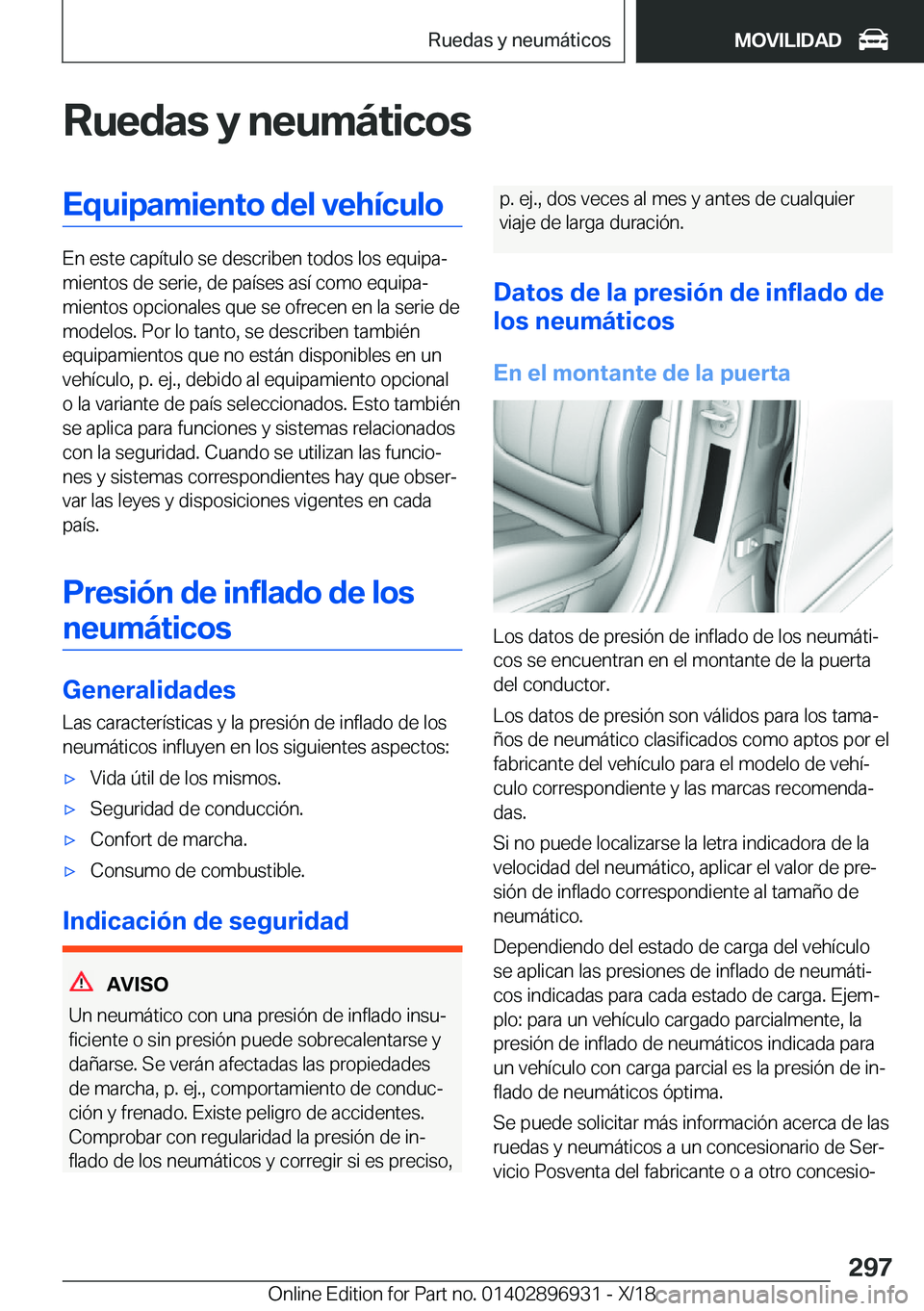 BMW 3 SERIES 2019  Manuales de Empleo (in Spanish) �R�u�e�d�a�s��y��n�e�u�m�