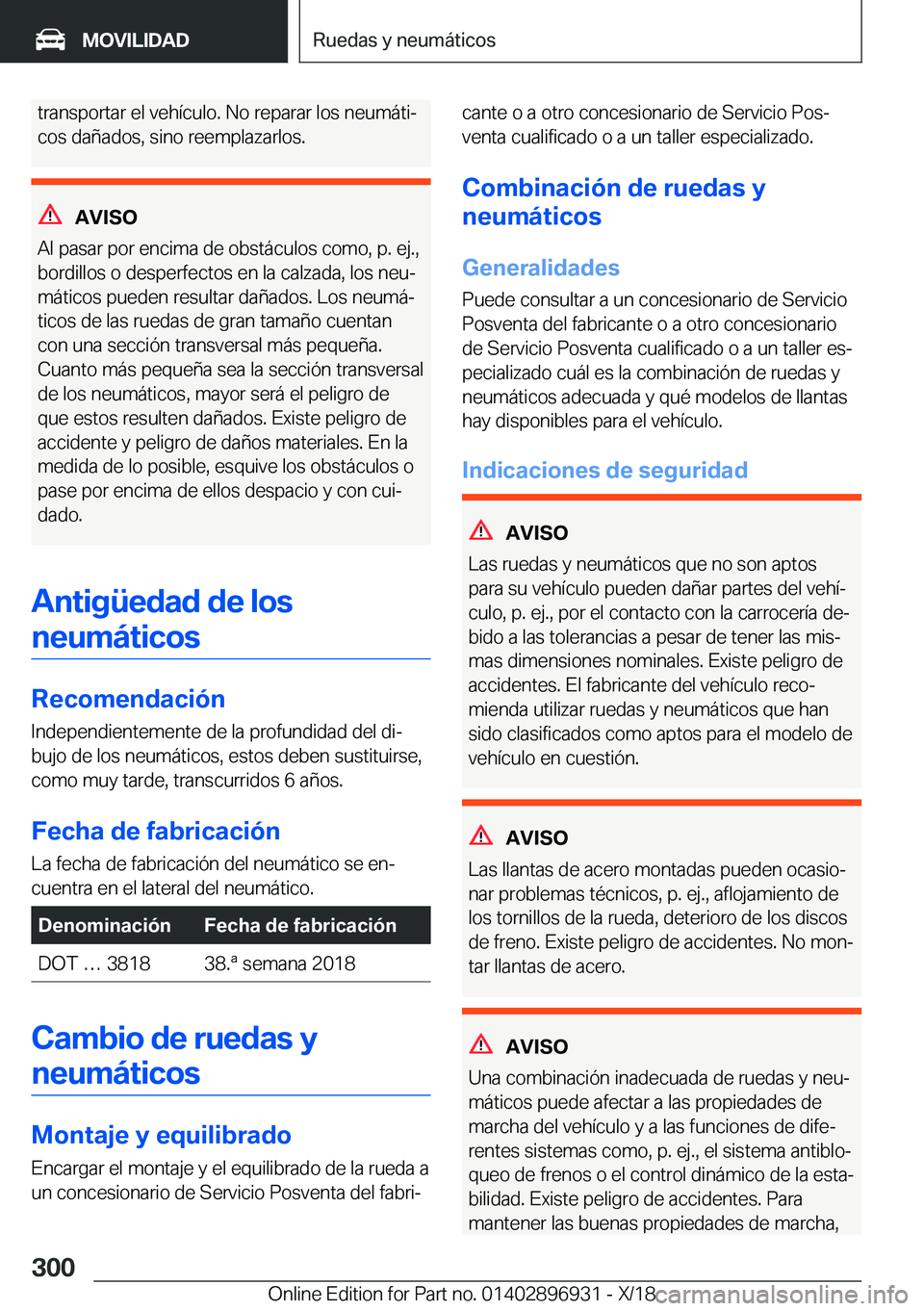 BMW 3 SERIES 2019  Manuales de Empleo (in Spanish) �t�r�a�n�s�p�o�r�t�a�r��e�l��v�e�h�