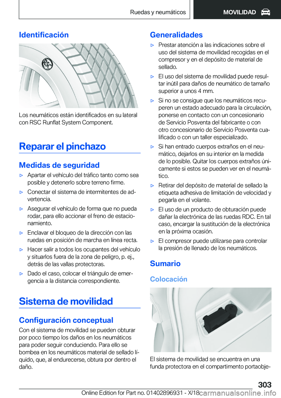 BMW 3 SERIES 2019  Manuales de Empleo (in Spanish) �I�d�e�n�t�i�f�i�c�a�c�i�
