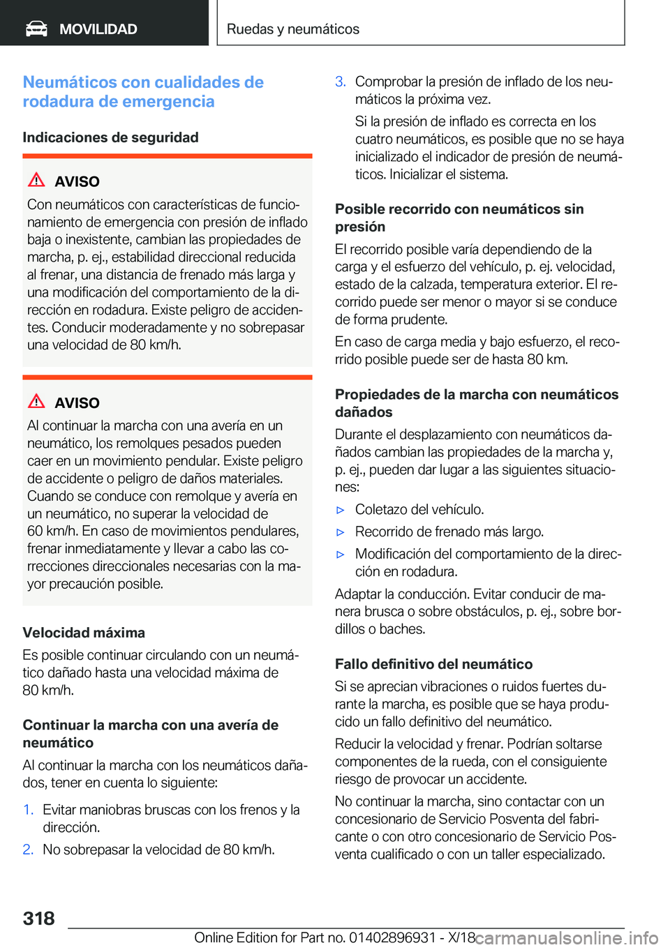 BMW 3 SERIES 2019  Manuales de Empleo (in Spanish) �N�e�u�m�