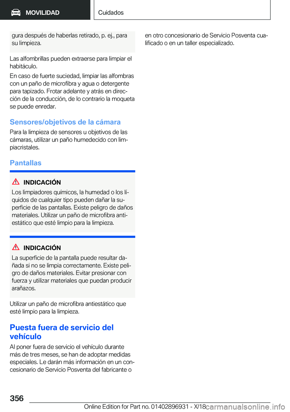 BMW 3 SERIES 2019  Manuales de Empleo (in Spanish) �g�u�r�a��d�e�s�p�u�