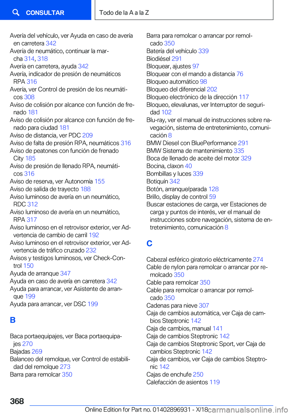 BMW 3 SERIES 2019  Manuales de Empleo (in Spanish) �A�v�e�r�