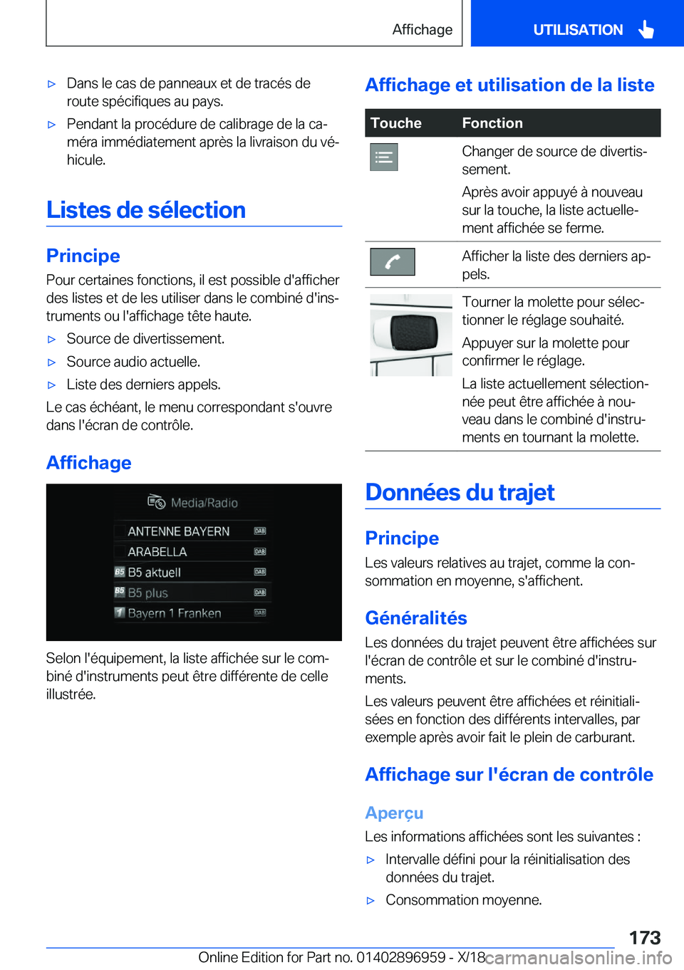 BMW 3 SERIES 2019  Notices Demploi (in French) 'x�D�a�n�s��l�e��c�a�s��d�e��p�a�n�n�e�a�u�x��e�t��d�e��t�r�a�c�é�s��d�e
�r�o�u�t�e��s�p�é�c�i�f�i�q�u�e�s��a�u��p�a�y�s�.'x�P�e�n�d�a�n�t��l�a��p�r�o�c�é�d�u�r�e��d�e��c�a�l