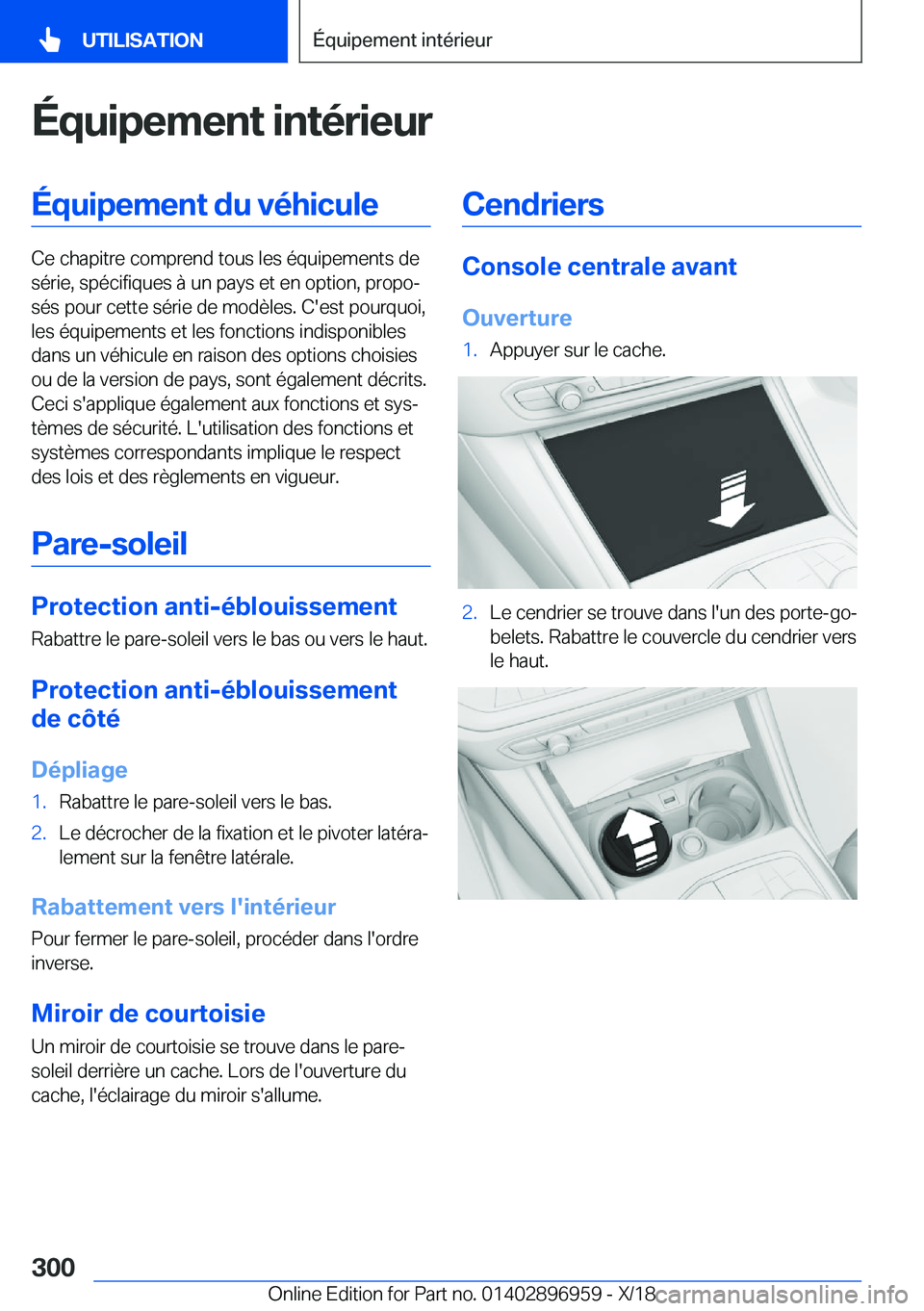 BMW 3 SERIES 2019  Notices Demploi (in French) �