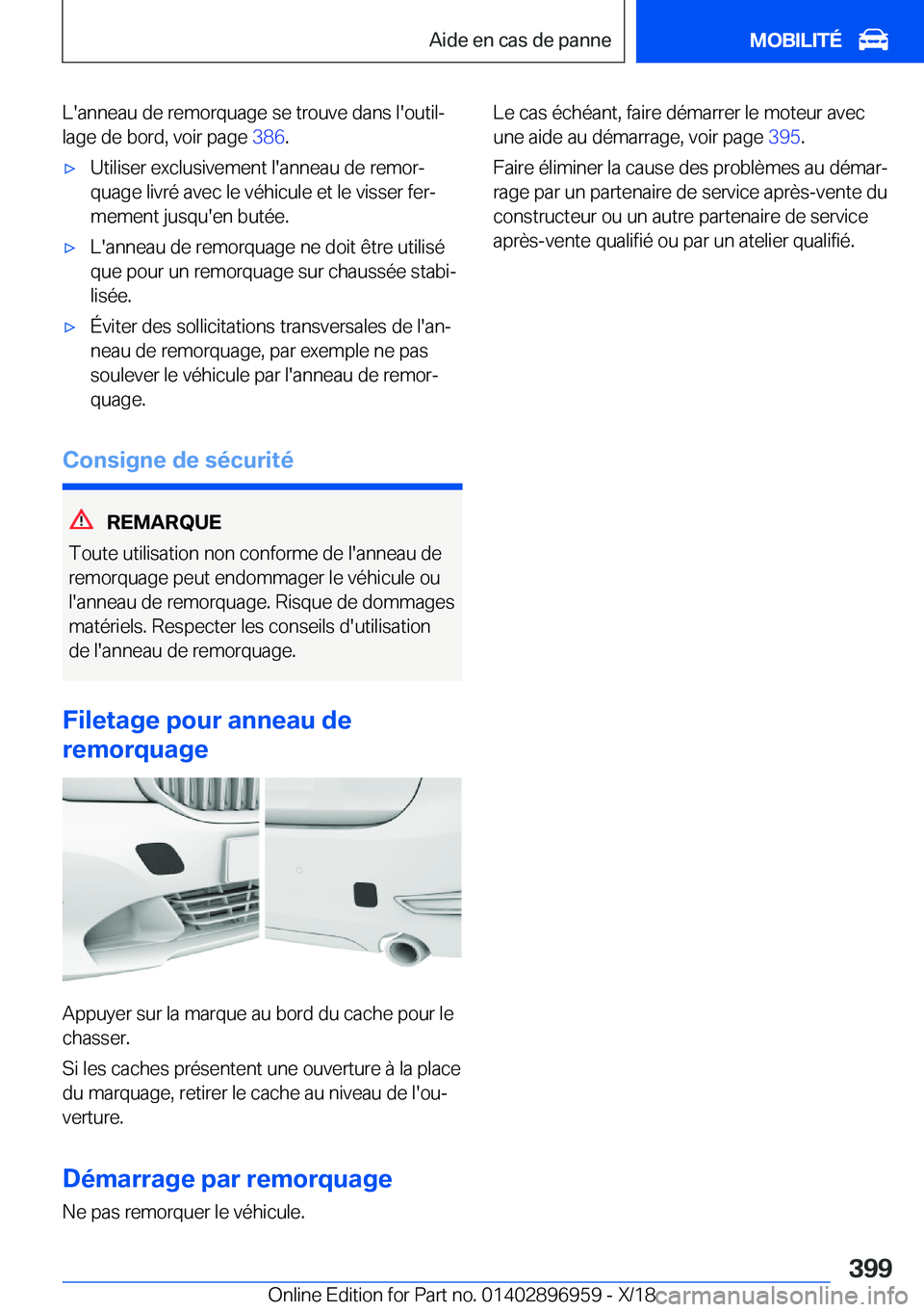 BMW 3 SERIES 2019  Notices Demploi (in French) �L�'�a�n�n�e�a�u��d�e��r�e�m�o�r�q�u�a�g�e��s�e��t�r�o�u�v�e��d�a�n�s��l�'�o�u�t�i�lj
�l�a�g�e��d�e��b�o�r�d�,��v�o�i�r��p�a�g�e� �3�8�6�.'x�U�t�i�l�i�s�e�r��e�x�c�l�u�s�i�v�e