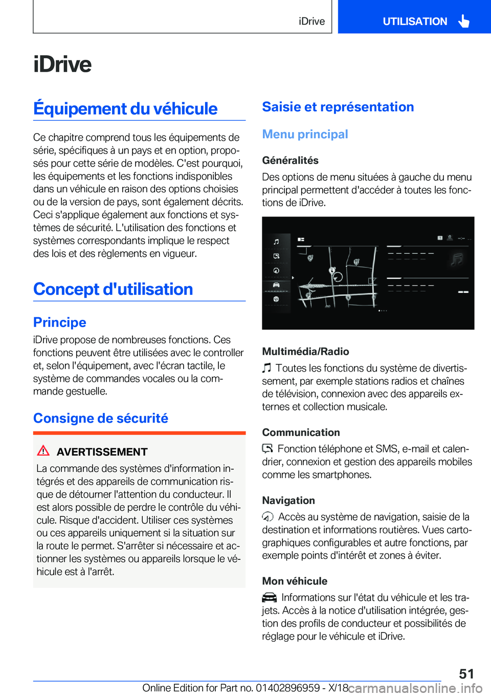 BMW 3 SERIES 2019  Notices Demploi (in French) �i�D�r�i�v�e�