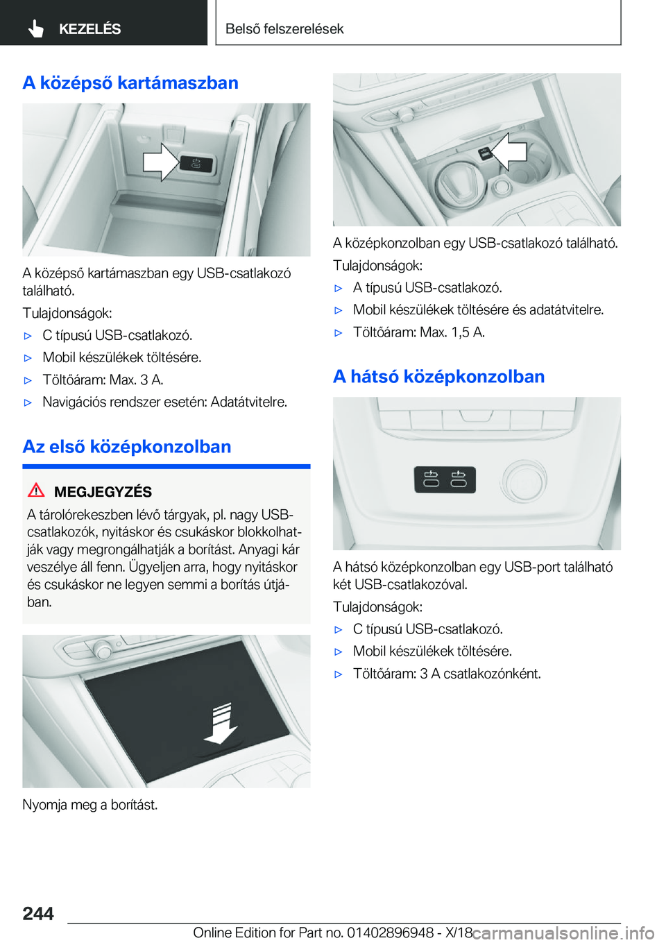 BMW 3 SERIES 2019  Kezelési útmutató (in Hungarian) �A��k�