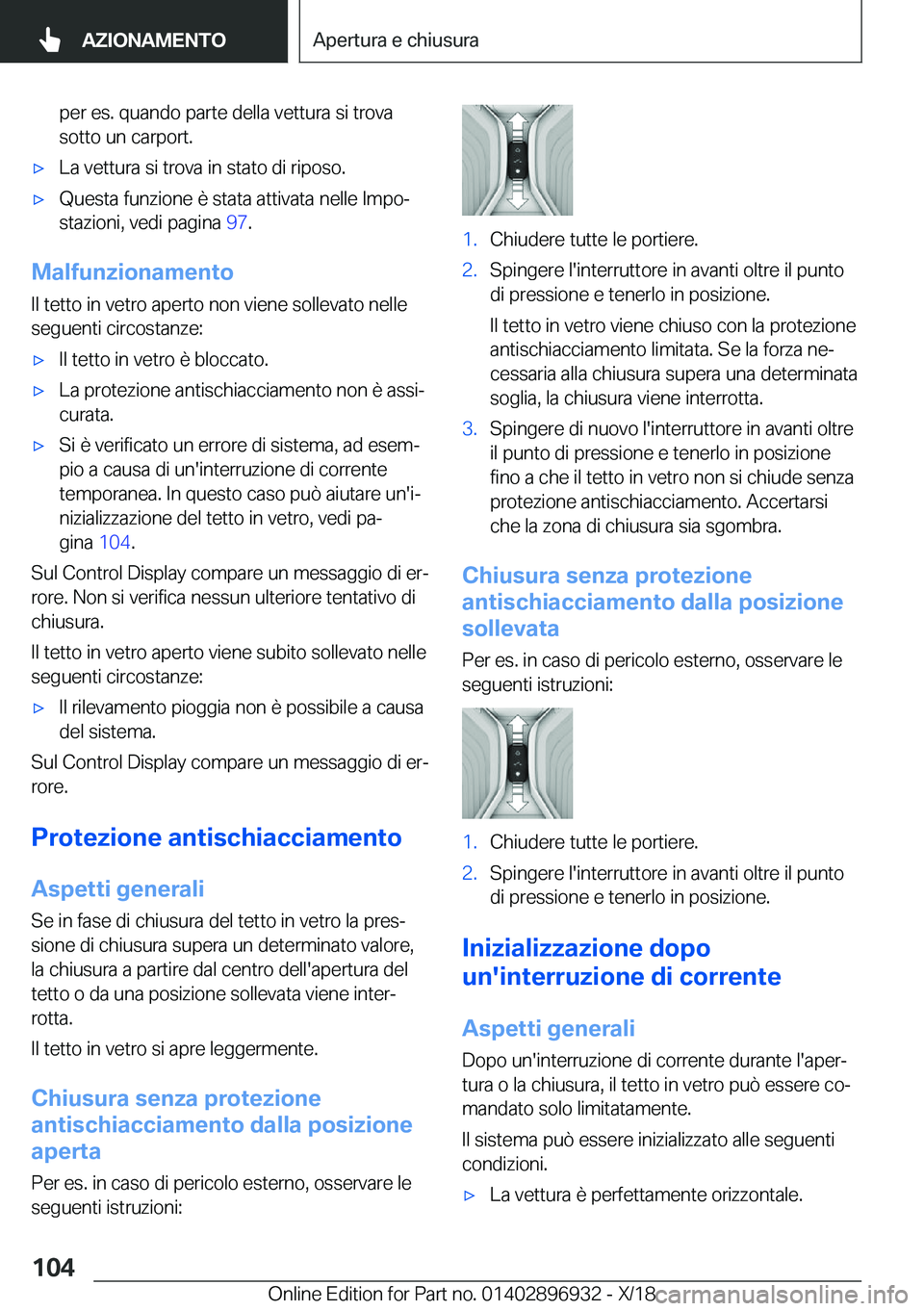 BMW 3 SERIES 2019  Libretti Di Uso E manutenzione (in Italian) �p�e�r��e�s�.��q�u�a�n�d�o��p�a�r�t�e��d�e�l�l�a��v�e�t�t�u�r�a��s�i��t�r�o�v�a
�s�o�t�t�o��u�n��c�a�r�p�o�r�t�.'x�L�a��v�e�t�t�u�r�a��s�i��t�r�o�v�a��i�n��s�t�a�t�o��d�i��r�i�p�o�
