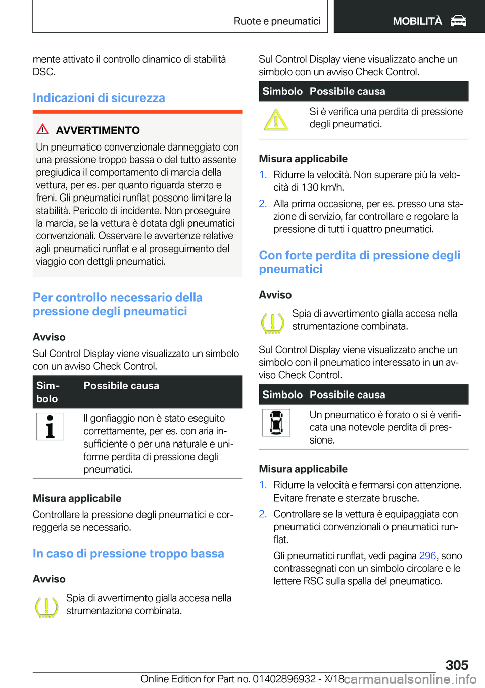 BMW 3 SERIES 2019  Libretti Di Uso E manutenzione (in Italian) �m�e�n�t�e��a�t�t�i�v�a�t�o��i�l��c�o�n�t�r�o�l�l�o��d�i�n�a�m�i�c�o��d�i��s�t�a�b�i�l�i�t�