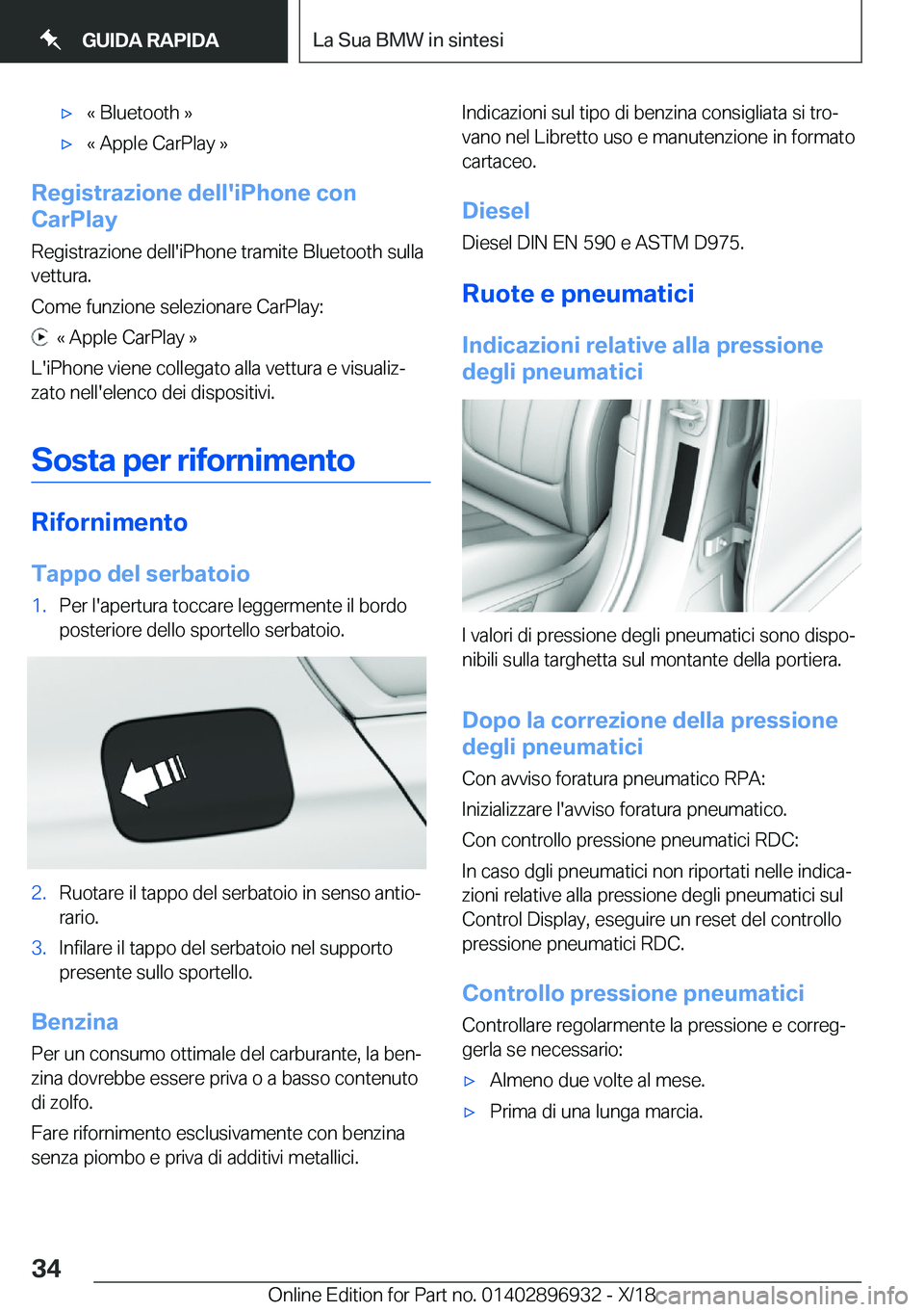 BMW 3 SERIES 2019  Libretti Di Uso E manutenzione (in Italian) 'x�«��B�l�u�e�t�o�o�t�h��{'x�«��A�p�p�l�e��C�a�r�P�l�a�y��{
�R�e�g�i�s�t�r�a�z�i�o�n�e��d�e�l�l�'�i�P�h�o�n�e��c�o�n
�C�a�r�P�l�a�y
�R�e�g�i�s�t�r�a�z�i�o�n�e��d�e�l�l�'�i�P�