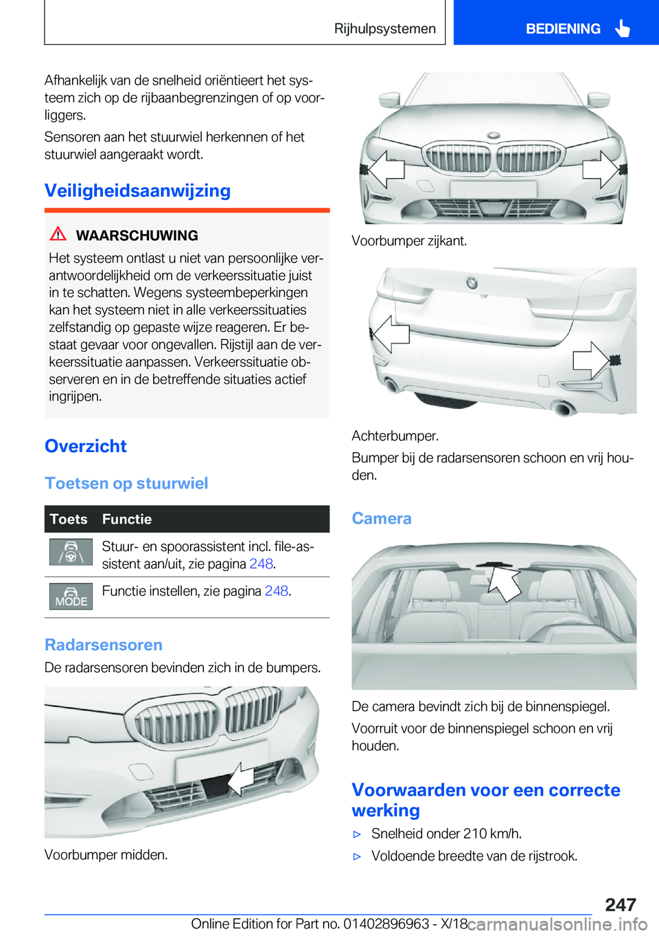 BMW 3 SERIES 2019  Instructieboekjes (in Dutch) �A�f�h�a�n�k�e�l�i�j�k��v�a�n��d�e��s�n�e�l�h�e�i�d��o�r�i�