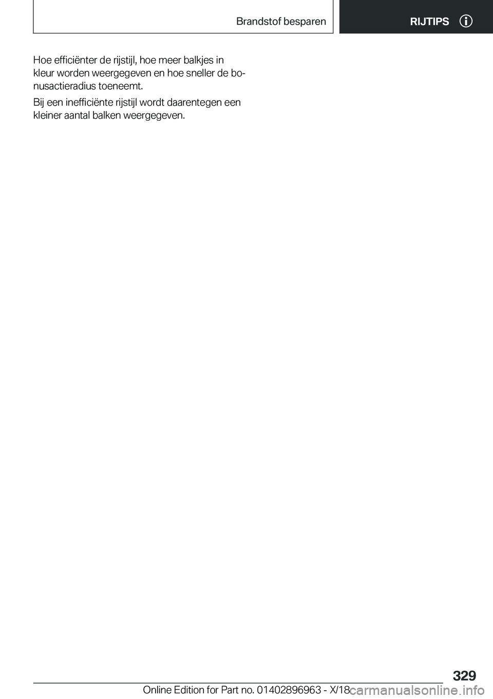 BMW 3 SERIES 2019  Instructieboekjes (in Dutch) �H�o�e��e�f�f�i�c�i�