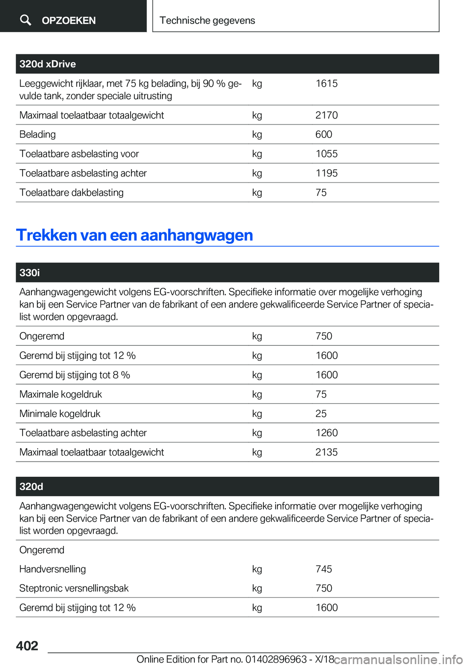 BMW 3 SERIES 2019  Instructieboekjes (in Dutch) �3�2�0�d��x�D�r�i�v�e�L�e�e�g�g�e�w�i�c�h�t��r�i�j�k�l�a�a�r�,��m�e�t��7�5��k�g��b�e�l�a�d�i�n�g�,��b�i�j��9�0��%��g�ej�v�u�l�d�e��t�a�n�k�,��z�o�n�d�e�r��s�p�e�c�i�a�l�e��u�i�t�r�u�s�t