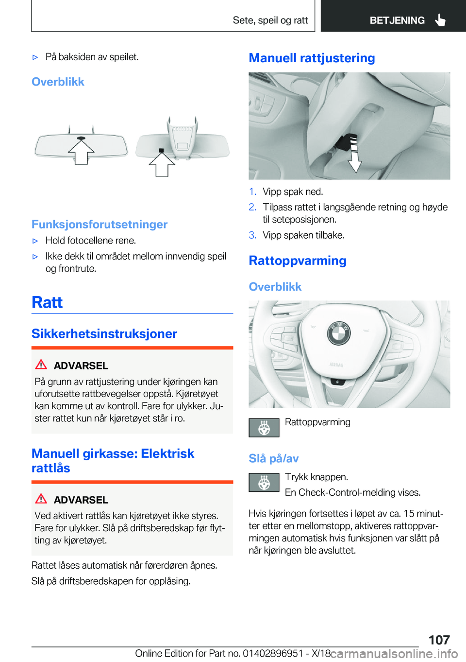 BMW 3 SERIES 2019  InstruksjonsbØker (in Norwegian) x�P�å��b�a�k�s�i�d�e�n��a�v��s�p�e�i�l�e�t�.
�O�v�e�r�b�l�i�k�k
�F�u�n�k�s�j�o�n�s�f�o�r�u�t�s�e�t�n�i�n�g�e�r
x�H�o�l�d��f�o�t�o�c�e�l�l�e�n�e��r�e�n�e�.x�I�k�k�e��d�e�k�k��t�i�l��o�m�r�
