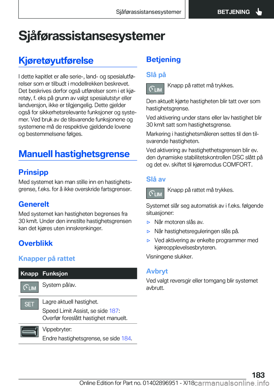 BMW 3 SERIES 2019  InstruksjonsbØker (in Norwegian) �S�j�å�f�