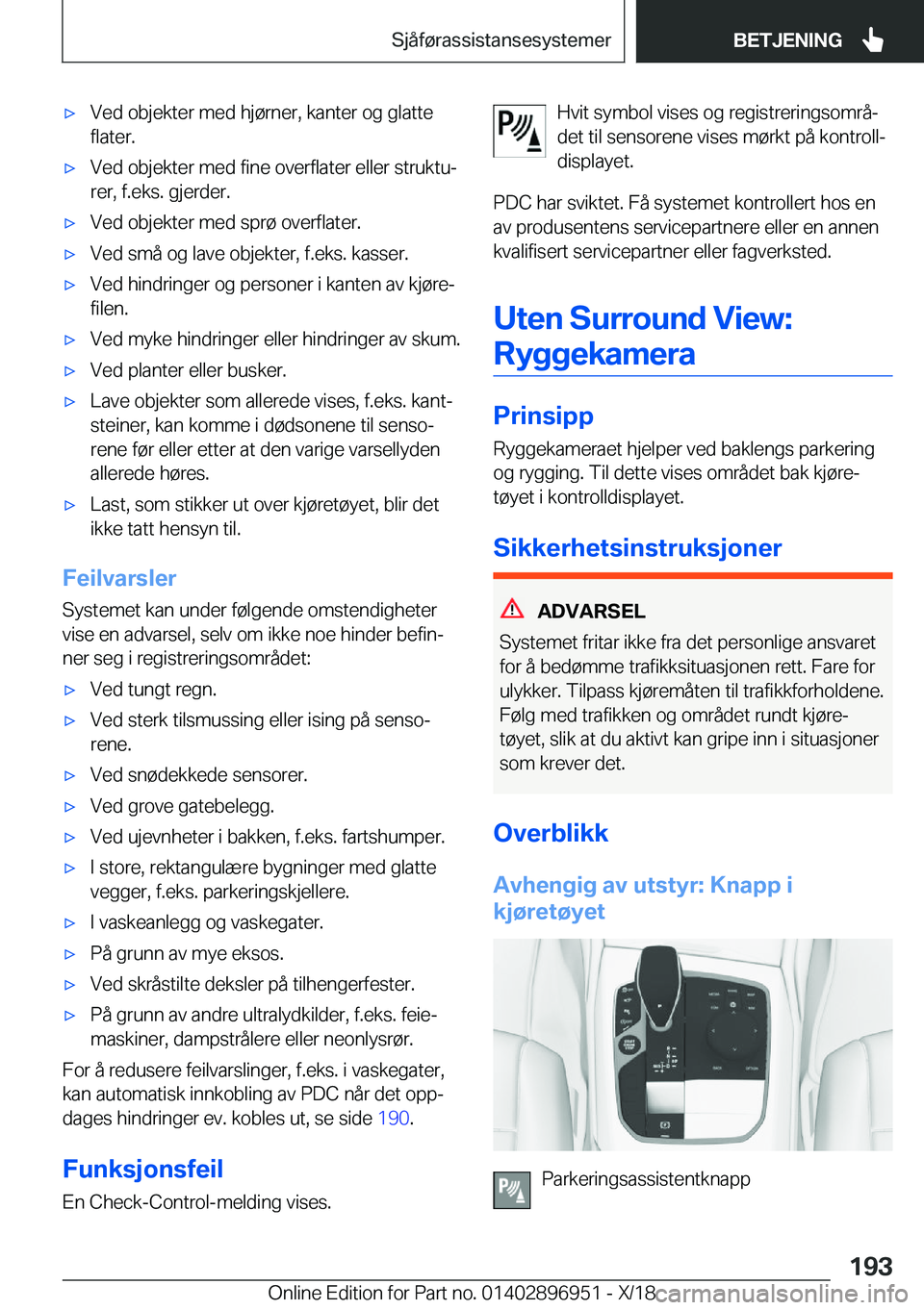 BMW 3 SERIES 2019  InstruksjonsbØker (in Norwegian) x�V�e�d��o�b�j�e�k�t�e�r��m�e�d��h�j�