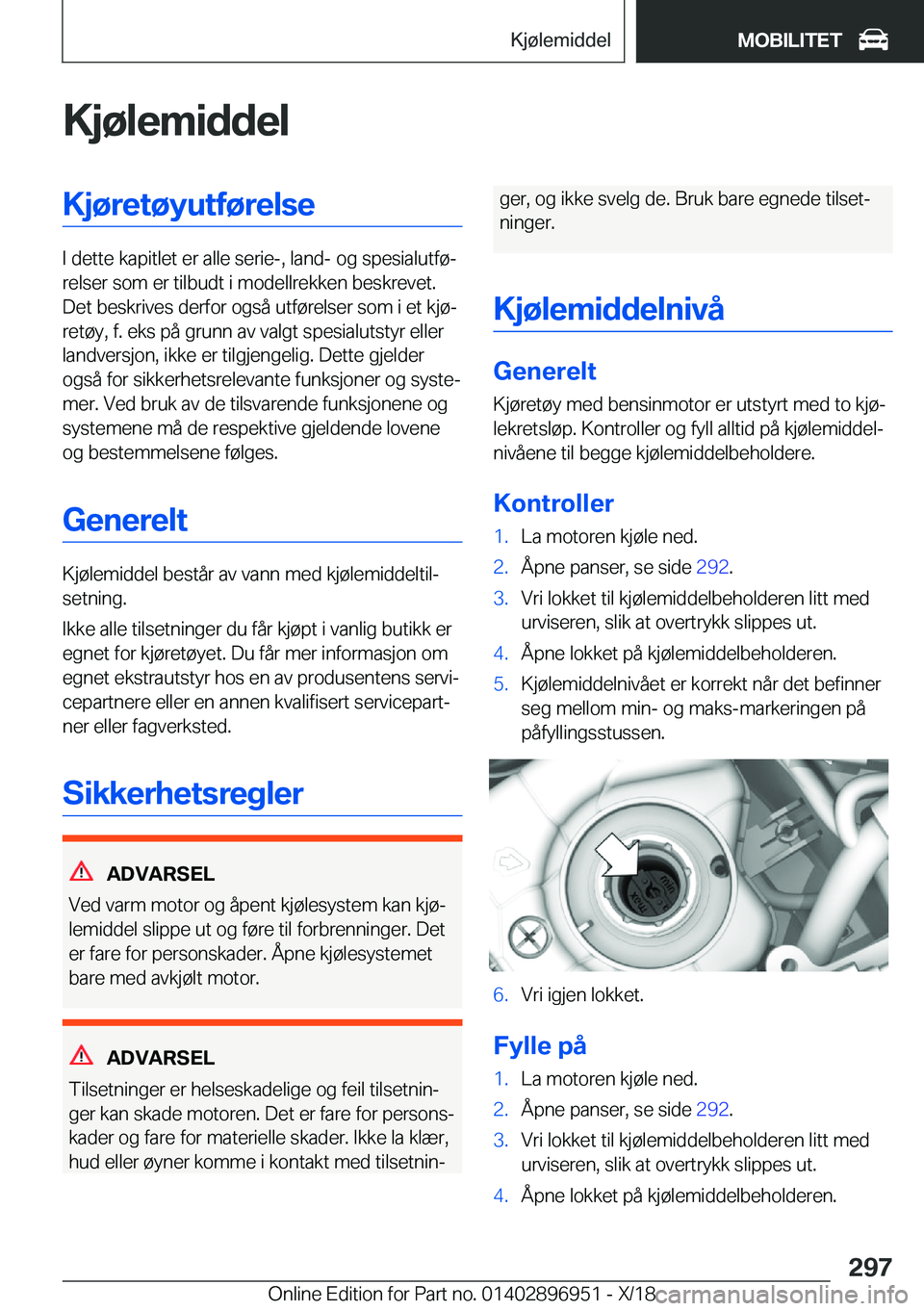 BMW 3 SERIES 2019  InstruksjonsbØker (in Norwegian) �K�j�