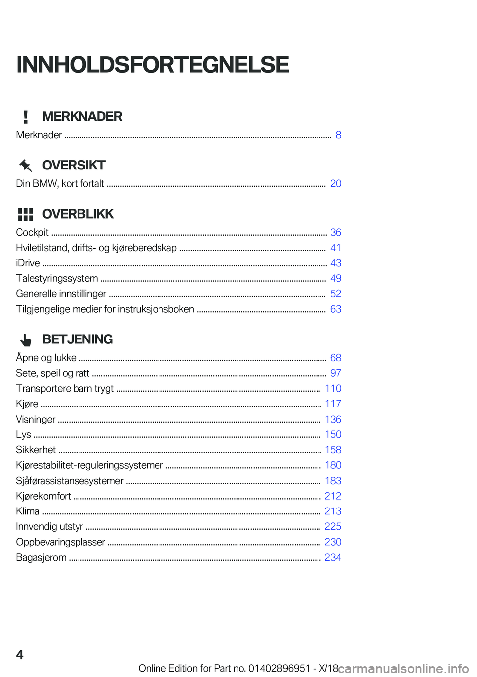 BMW 3 SERIES 2019  InstruksjonsbØker (in Norwegian) �I�N�N�H�O�L�D�S�F�O�R�T�E�G�N�E�L�S�E�M�E�R�K�N�A�D�E�R
�M�e�r�k�n�a�d�e�r��.�.�.�.�.�.�.�.�.�.�.�.�.�.�.�.�.�.�.�.�.�.�.�.�.�.�.�.�.�.�.�.�.�.�.�.�.�.�.�.�.�.�.�.�.�.�.�.�.�.�.�.�.�.�.�.�.�.�.�.�.�