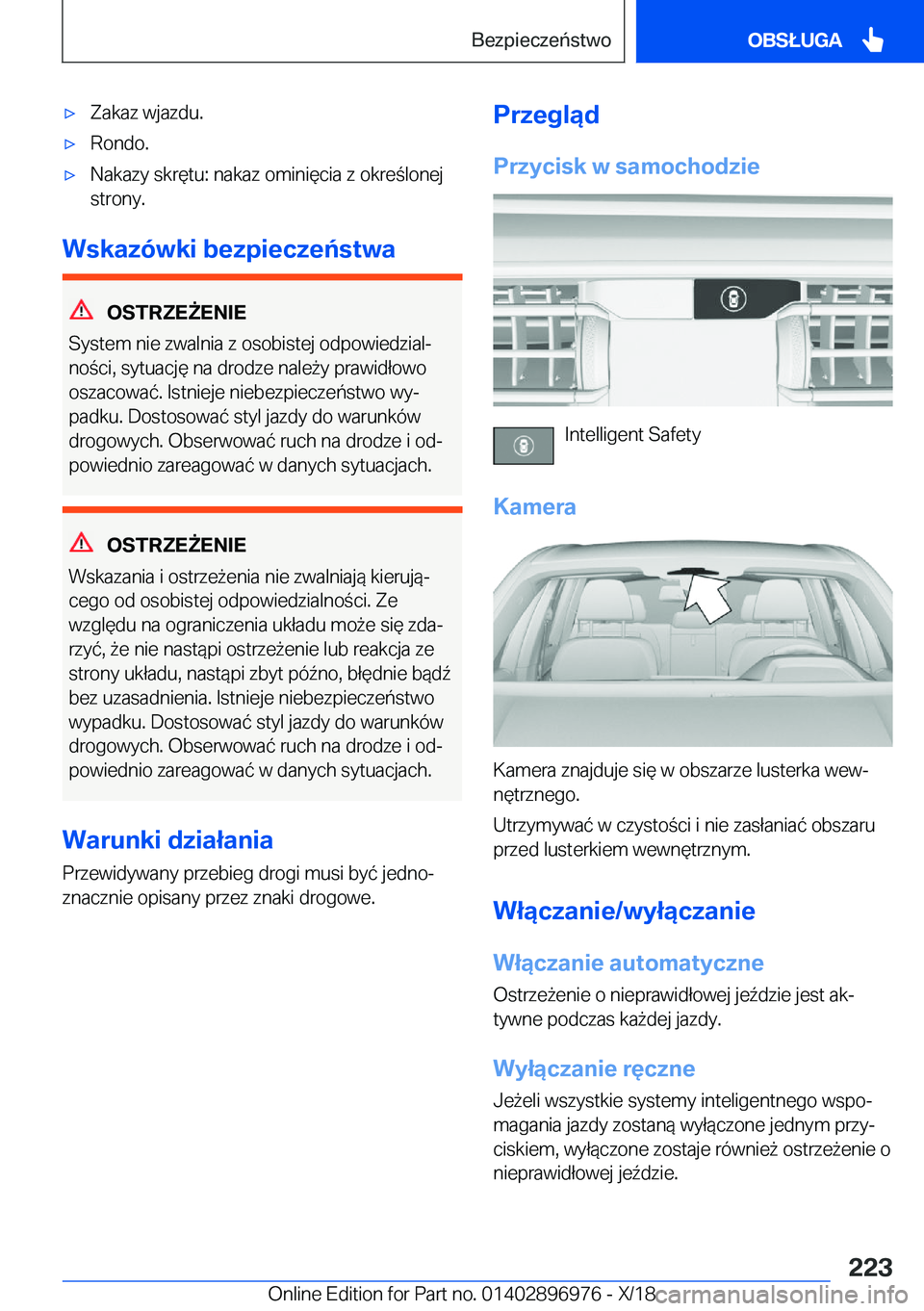 BMW 3 SERIES 2019  Instrukcja obsługi (in Polish) 'x�Z�a�k�a�z��w�j�a�z�d�u�.'x�R�o�n�d�o�.'x�N�a�k�a�z�y��s�k�r�