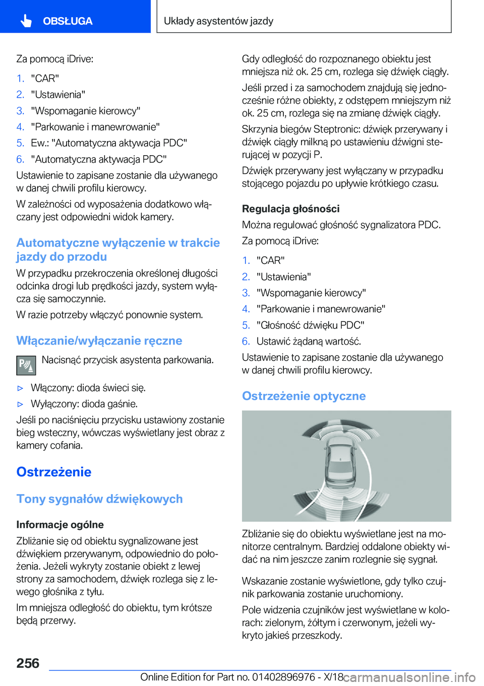 BMW 3 SERIES 2019  Instrukcja obsługi (in Polish) �Z�a��p�o�m�o�c�