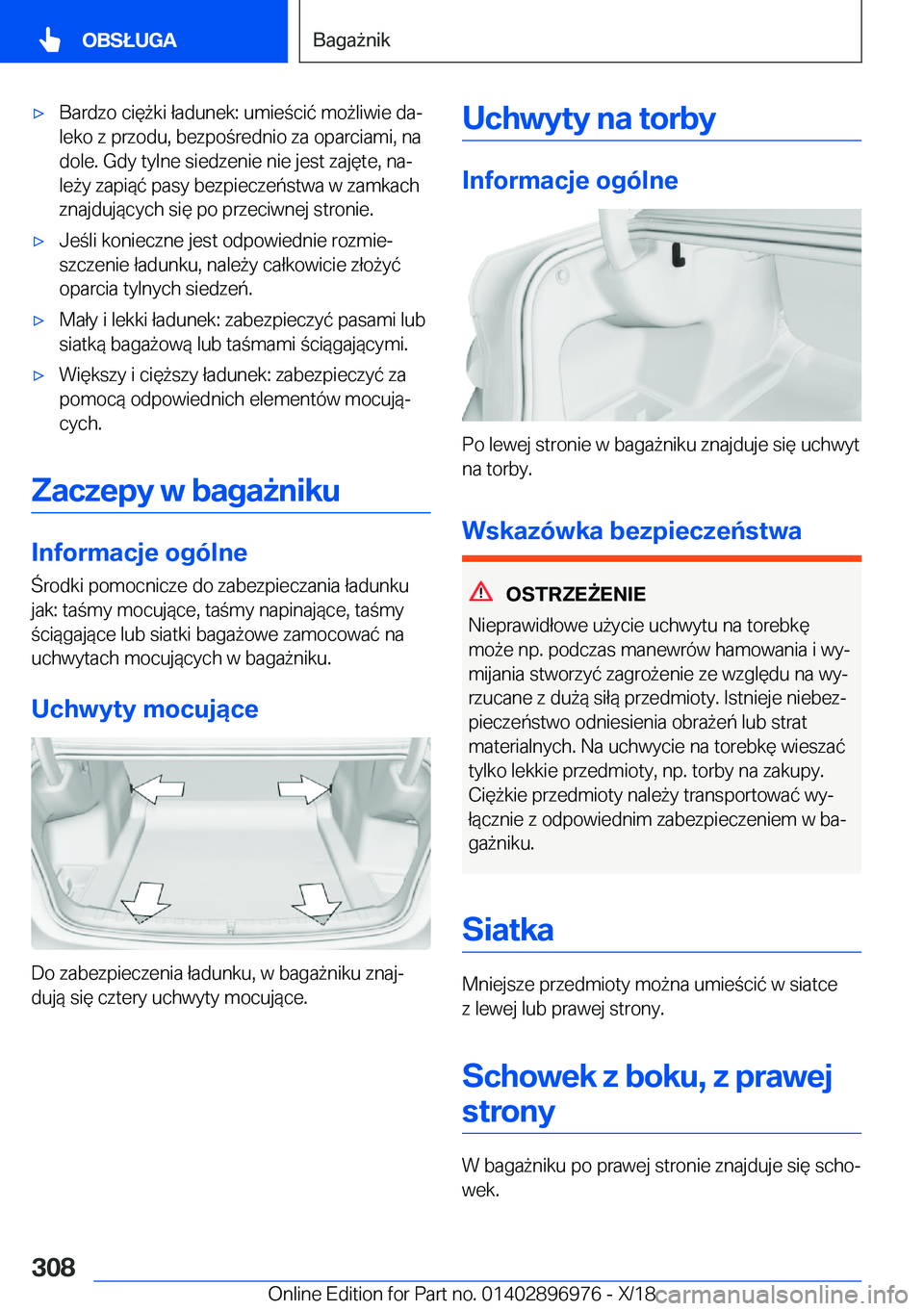 BMW 3 SERIES 2019  Instrukcja obsługi (in Polish) 'x�B�a�r�d�z�o��c�i�