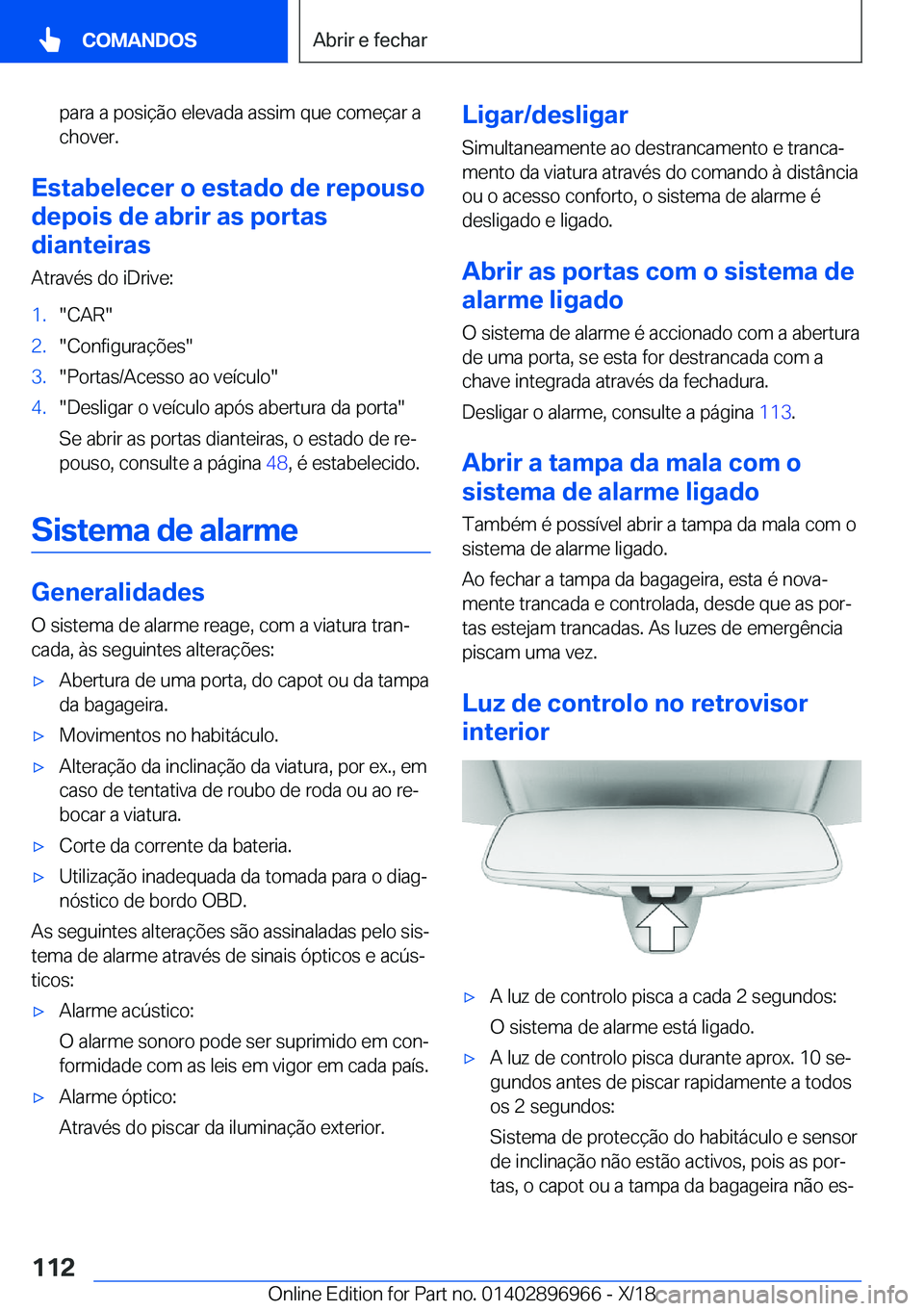 BMW 3 SERIES 2019  Manual do condutor (in Portuguese) �p�a�r�a��a��p�o�s�i�