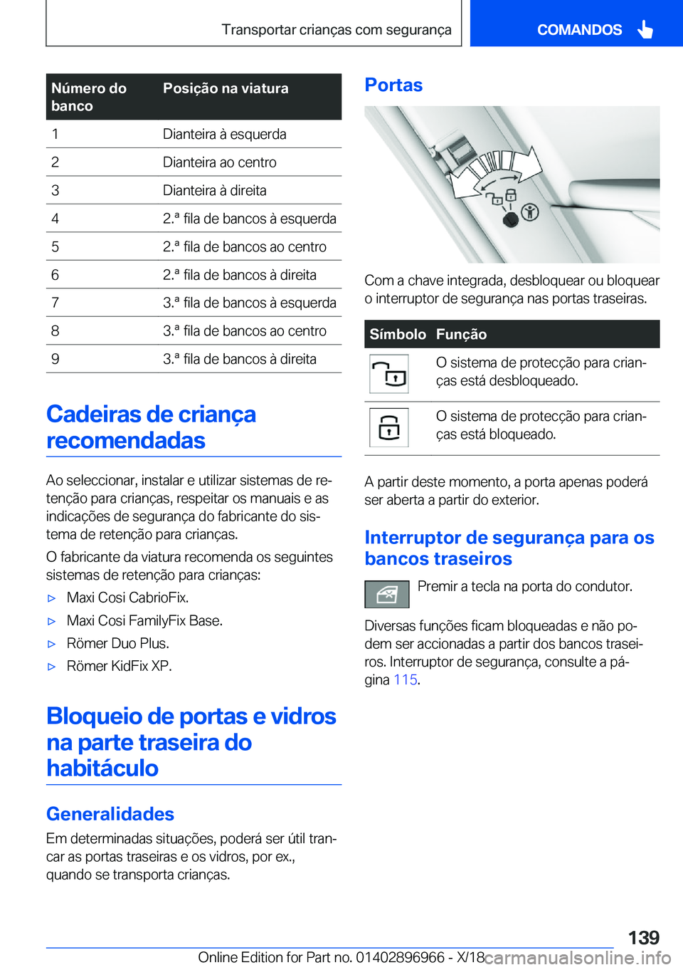 BMW 3 SERIES 2019  Manual do condutor (in Portuguese) �N�