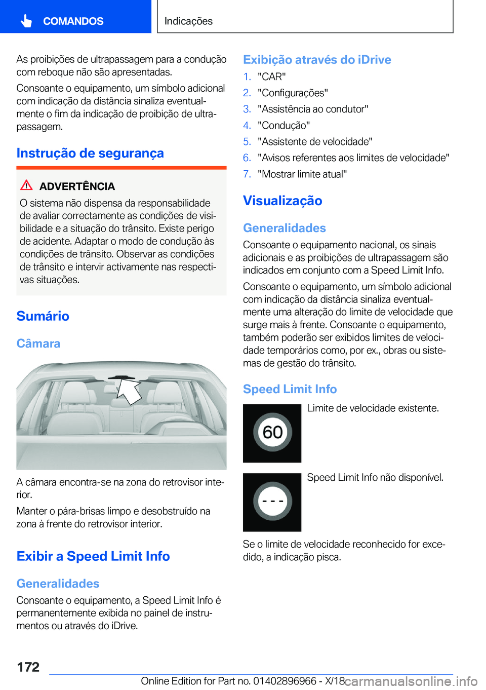 BMW 3 SERIES 2019  Manual do condutor (in Portuguese) �A�s��p�r�o�i�b�i�