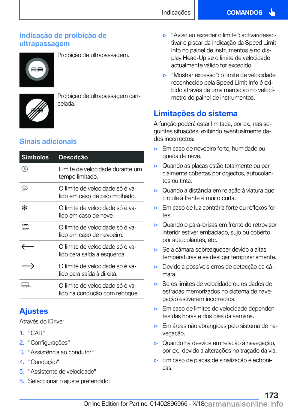 BMW 3 SERIES 2019  Manual do condutor (in Portuguese) �I�n�d�i�c�a�