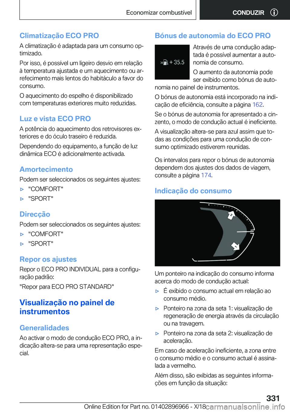 BMW 3 SERIES 2019  Manual do condutor (in Portuguese) �C�l�i�m�a�t�i�z�a�