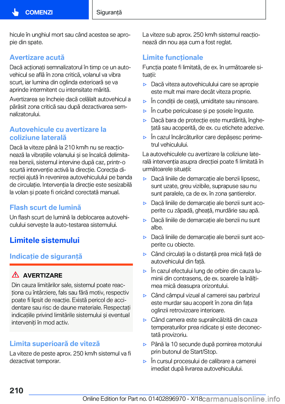 BMW 3 SERIES 2019  Ghiduri De Utilizare (in Romanian) �h�i�c�u�l�e��