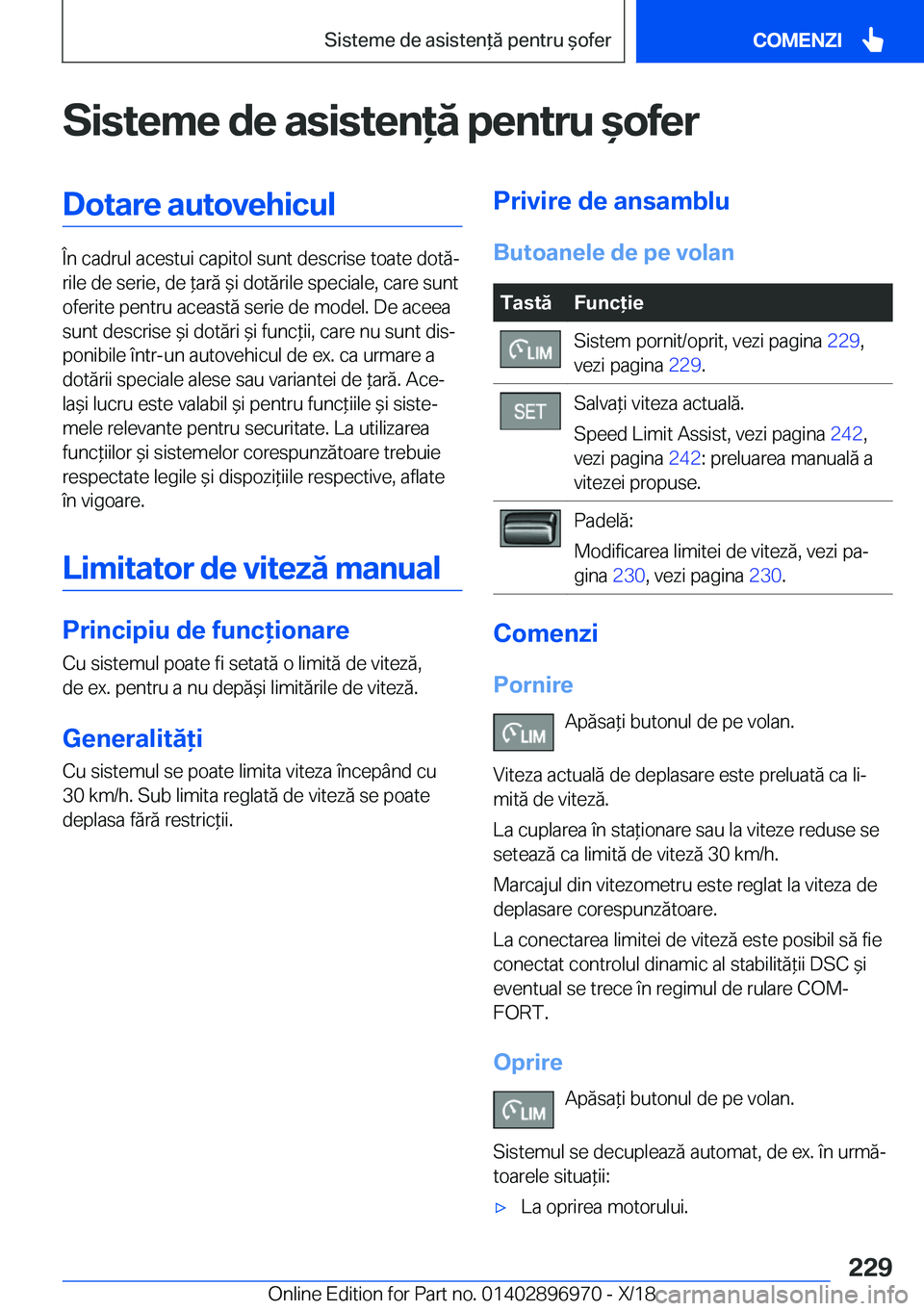 BMW 3 SERIES 2019  Ghiduri De Utilizare (in Romanian) �S�i�s�t�e�m�e��d�e��a�s�i�s�t�e�n�