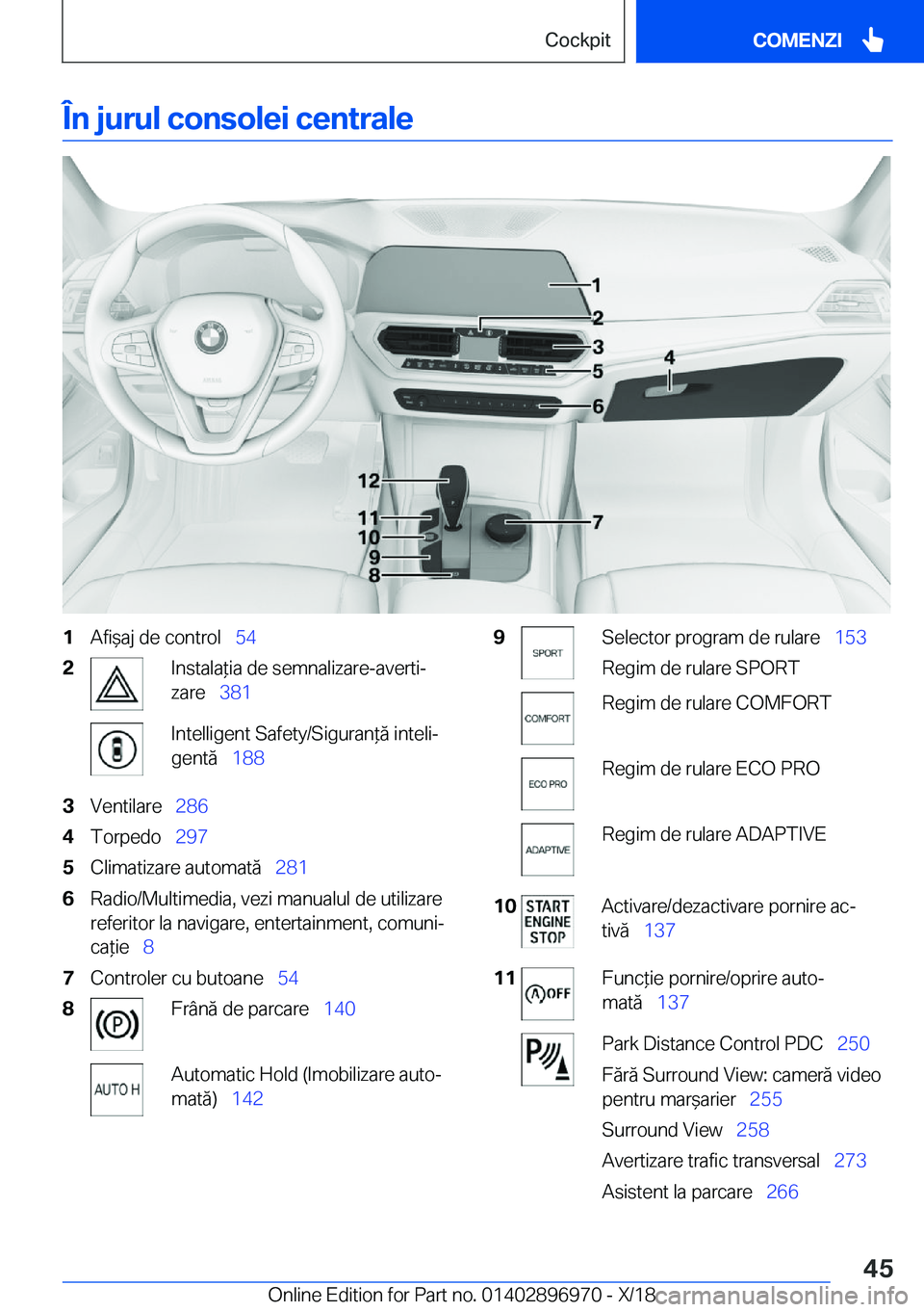 BMW 3 SERIES 2019  Ghiduri De Utilizare (in Romanian) �