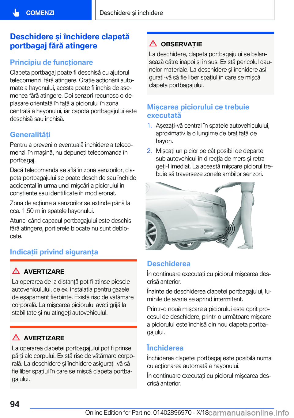 BMW 3 SERIES 2019  Ghiduri De Utilizare (in Romanian) �D�e�s�c�h�i�d�e�r�e�&�i��