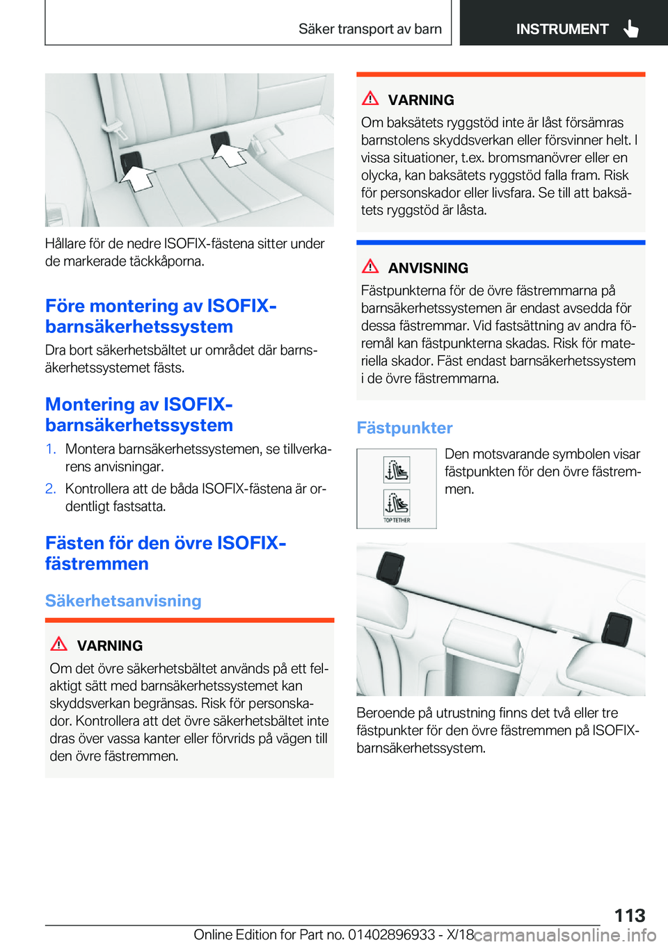 BMW 3 SERIES 2019  InstruktionsbÖcker (in Swedish) �H�å�l�l�a�r�e��f�