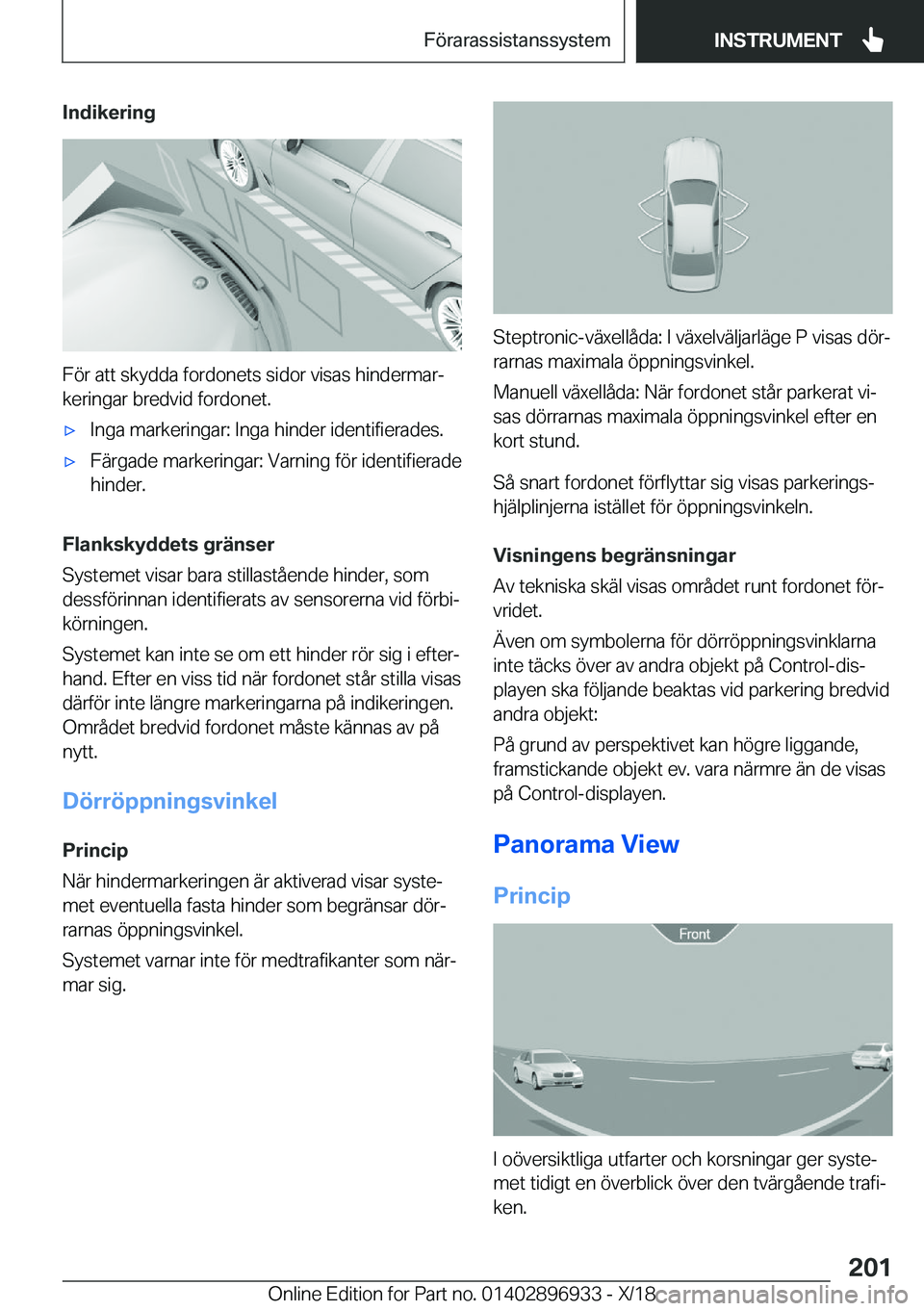 BMW 3 SERIES 2019  InstruktionsbÖcker (in Swedish) �I�n�d�i�k�e�r�i�n�g
�F�