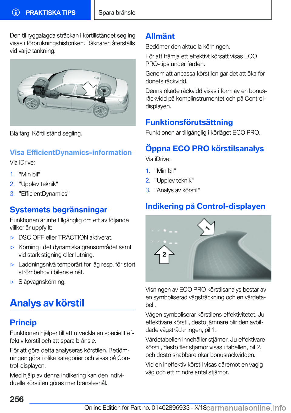 BMW 3 SERIES 2019  InstruktionsbÖcker (in Swedish) �D�e�n��t�i�l�l�r�y�g�g�a�l�a�g�d�a��s�t�r�ä�c�k�a�n��i��k�