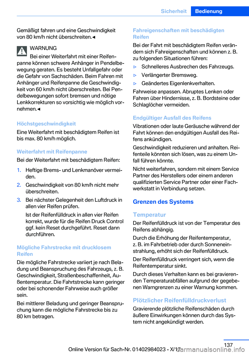 BMW 3 SERIES 2018  Betriebsanleitungen (in German) �G�e�m�