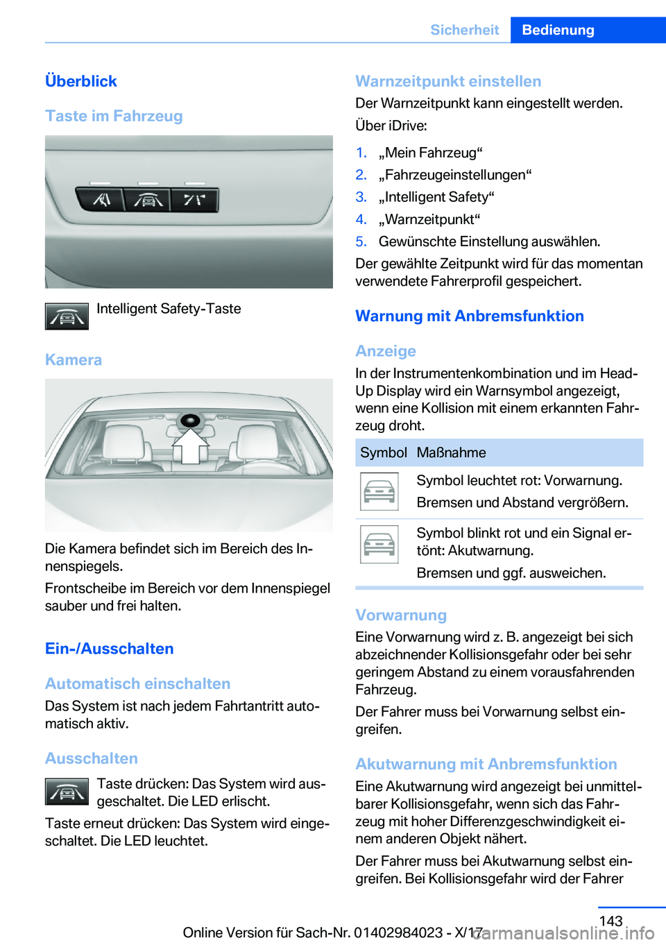 BMW 3 SERIES 2018  Betriebsanleitungen (in German) �