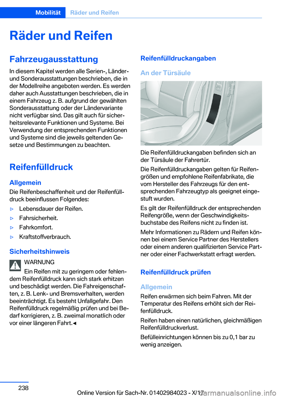 BMW 3 SERIES 2018  Betriebsanleitungen (in German) �R�