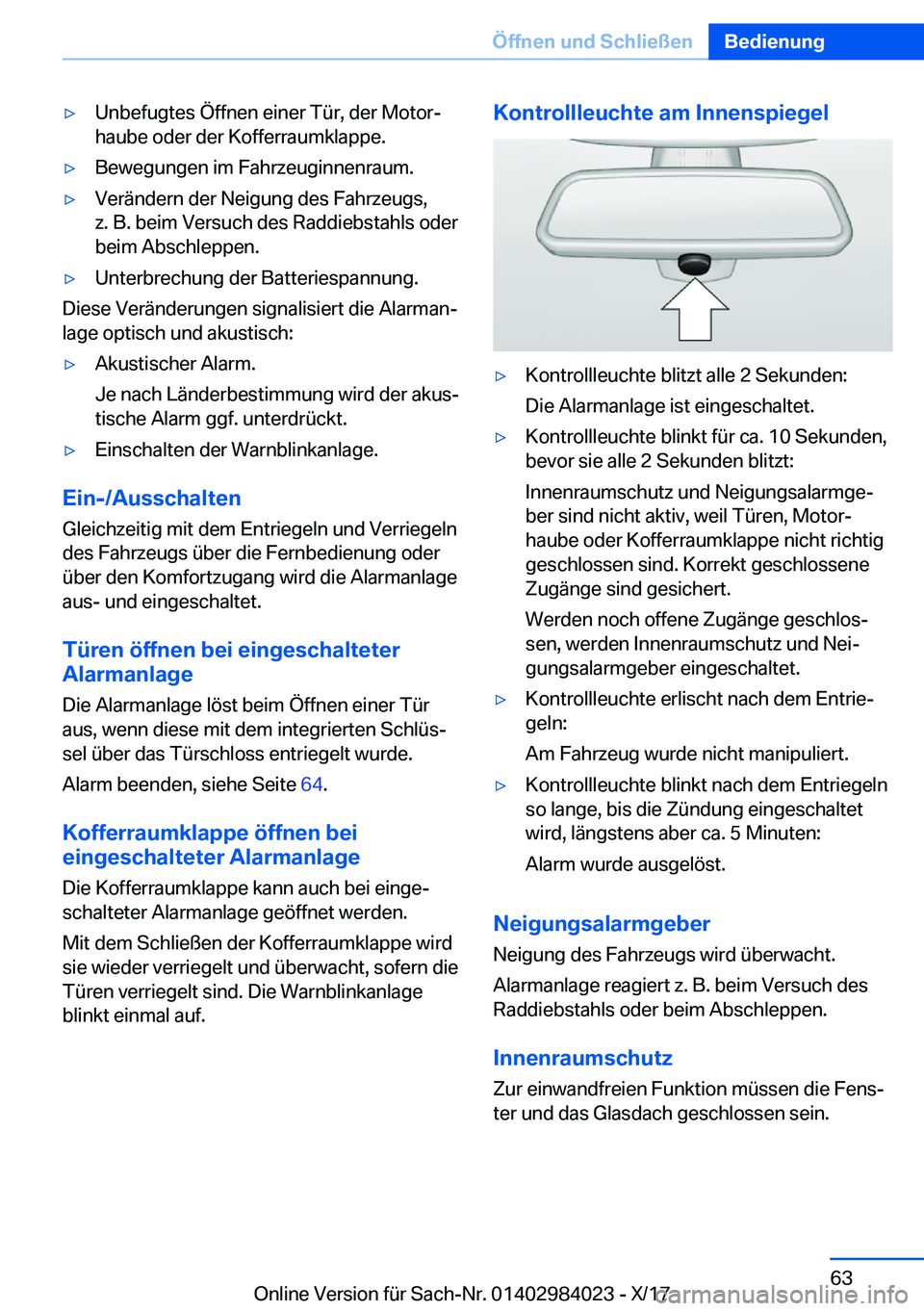 BMW 3 SERIES 2018  Betriebsanleitungen (in German) y�U�n�b�e�f�u�g�t�e�s� �